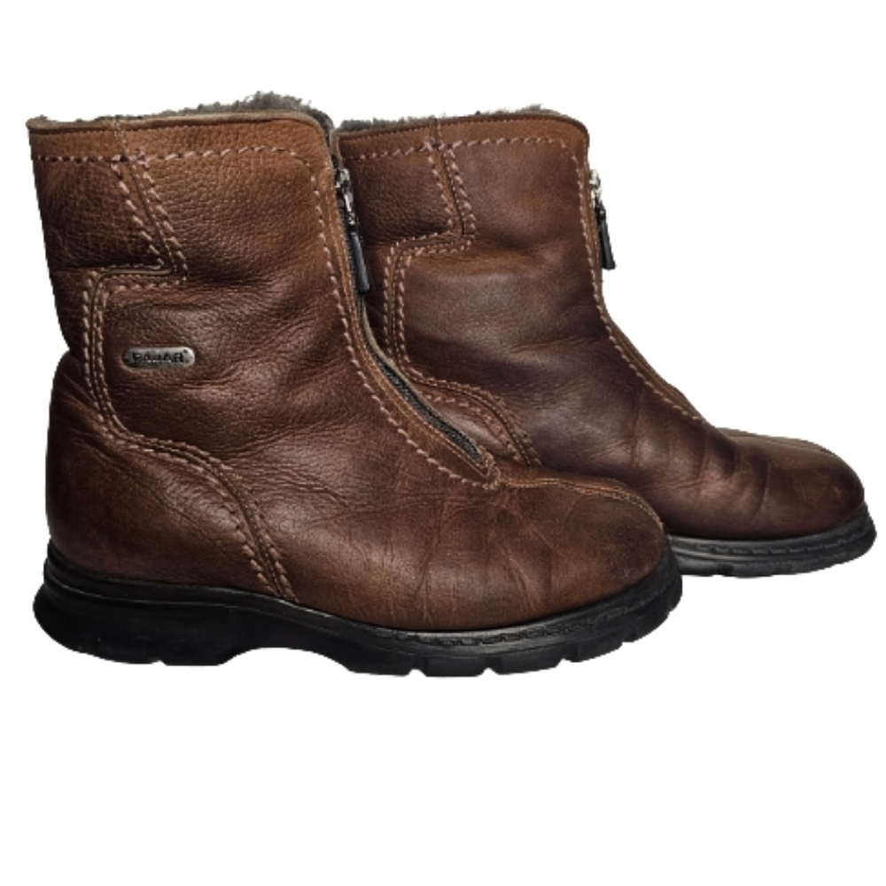[Pajar] Emelie Genuine Leather Boots Sherling Lining Front Zip SZ 38 (7)